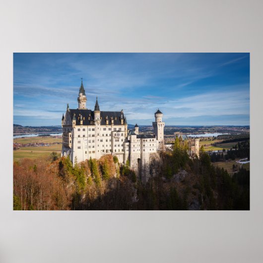 Poster Château de Neuschwanstein de conte de fées en Alle (Devant)