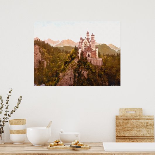 Poster Château de Neuschwanstein II (Cuisine)