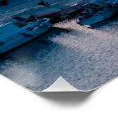 Poster Château de Paphos au coucher du soleil, vue drone (Coin)