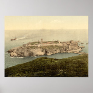 Poster Château de peau, l'île de St Patrick, île de Man