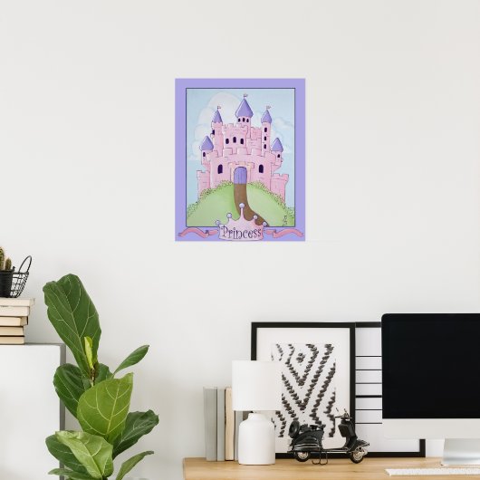 Poster Château de Princess (Bureau à domicile)