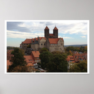 Poster Château de Quedlinburg, Harz, Allemagne