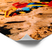 Poster Château de sable et plage (Coin)