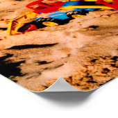 Poster Château de sable et plage (Coin)