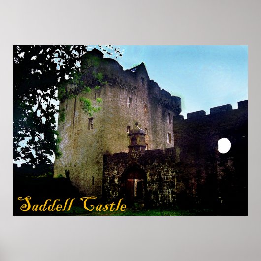 Poster château de saddell (Devant)