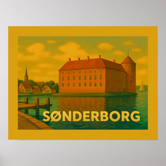 Poster Château de Sønderborg Danemark (Devant)