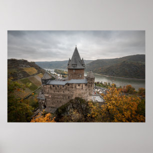 Poster Château de Stahleck Bacharach Allemagne