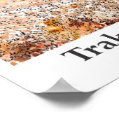 Poster Château de Trakoscan Croatie Aquarelle de voyage (Coin)