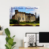 Poster Château de Tulloch - Davidson Clan (Bureau à domicile)