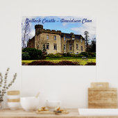 Poster Château de Tulloch - Davidson Clan (Cuisine)