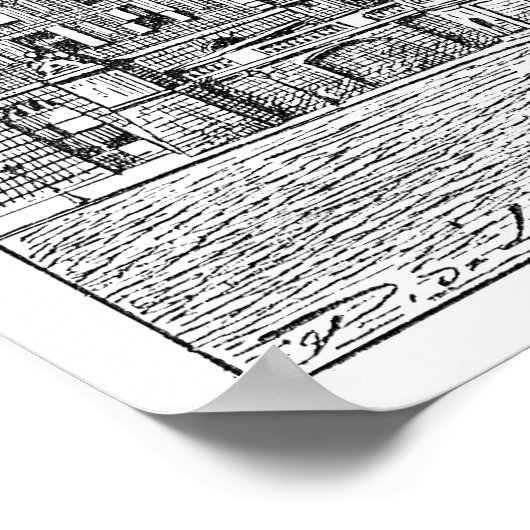 Poster Château de Varsailles (Coin)