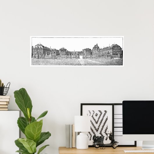 Poster Château de Varsailles (Bureau à domicile)