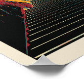 Poster Château de Versailles illustration France Carte po (Coin)