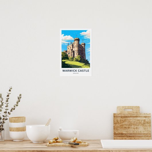 Poster Château de Warwick Angleterre (Cuisine)