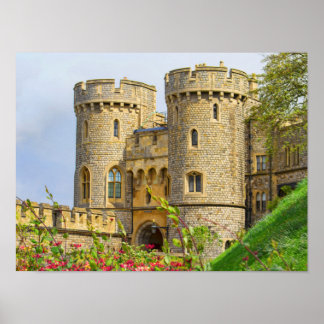 Poster Château de Windsor au printemps