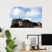 Poster Château d'Édimbourg en Ecosse (Bureau à domicile)