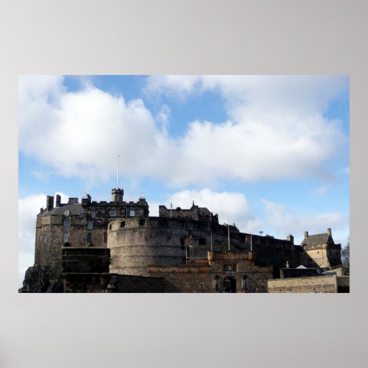Poster Château d'Édimbourg en Ecosse (Devant)