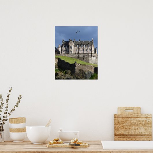 Poster château d'edinburgh gull (Cuisine)