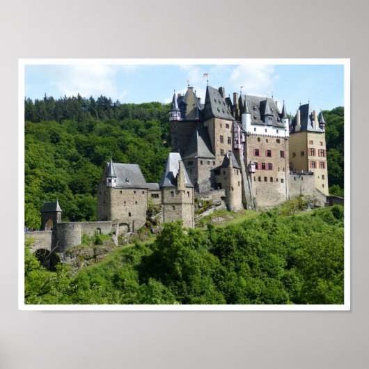 Poster Château d'Eltz, Wierscheim, Allemagne (Devant)