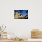 Poster Château des Comtes, Carcassonne, Aude, Languedoc, (Cuisine)