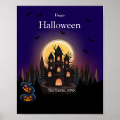 Poster Château d'Halloween (Devant)