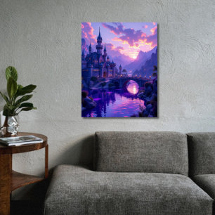 Poster Château d'Imaginaire de Daydream avec Drawbridge