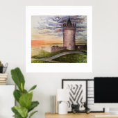 Poster Château d'Irlande Art Print – Doolin Comté de Clar (Bureau à domicile)