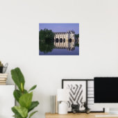 Poster Château du Chenonceau, Vallée de la Loire, (Bureau à domicile)