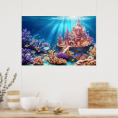 Poster Château du royaume sous-marin (Cuisine)