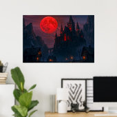 Poster Château du Sang du Vampire (Bureau à domicile)