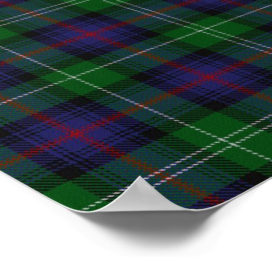 Poster Château Dunrobin Sutherland Tartan (Coin)