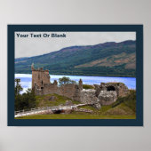 Poster Château d'Urqhart - Loch Ness (Devant)