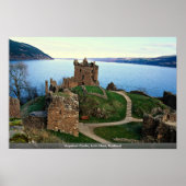 Poster Château d'Urquhart, Loch Ness, Ecosse (Devant)