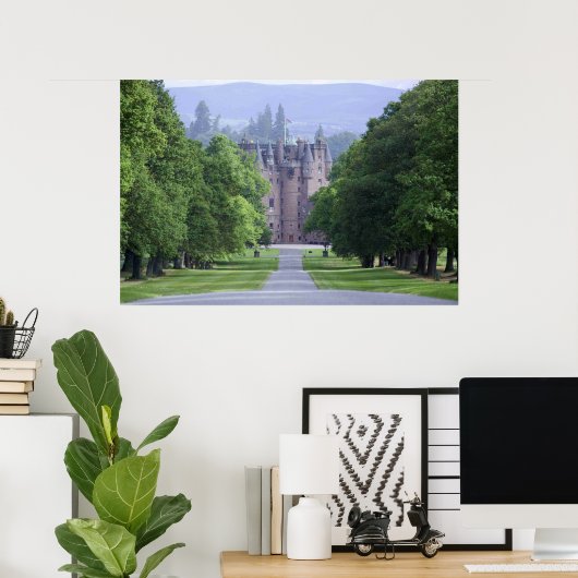 Poster Château écossais (Bureau à domicile)