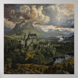 Poster Château écossais