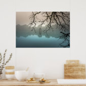 Poster Château effrayant dans un lac éffrayant (Cuisine)