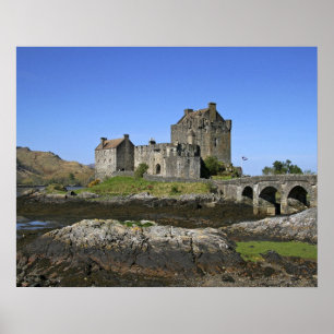 Poster Château Eilean Donan, Écosse. Le célèbre Eilea