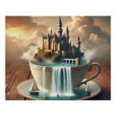 Poster Château en Teacup - A Fantasy World à Miniature (Devant)
