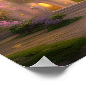 Poster Château Enchanted Forest Imaginaire Art (Coin)