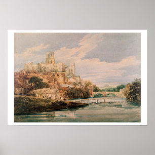 Poster Château et cathédrale de Durham (w/c)