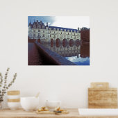 Poster Château et douves de Chenonceau (Cuisine)