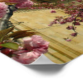 Poster Château et fleurs (Coin)