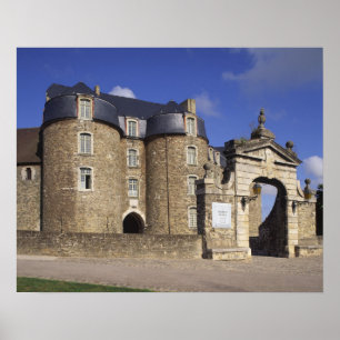 Poster Château et Musée, Boulogne, Pas-de-Calais,