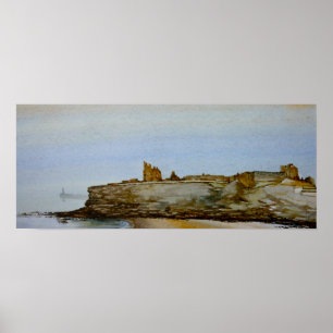 Poster Château et Prieuré de Tynemouth, Tynemouth Imprime