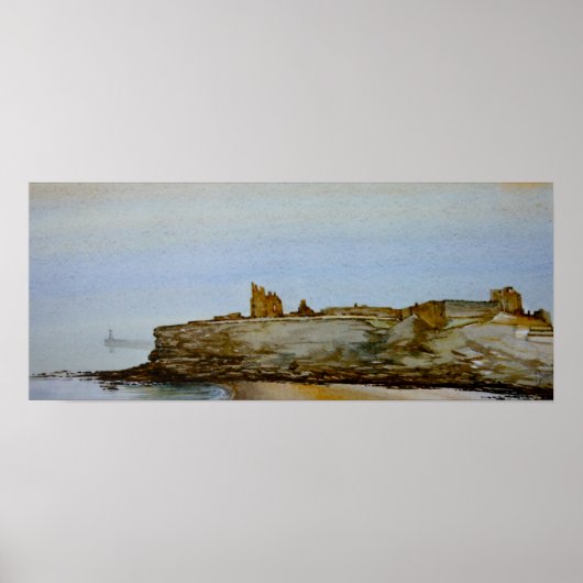 Poster Château et Prieuré de Tynemouth, Tynemouth Imprime (Devant)