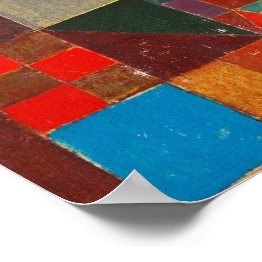 Poster Château et soleil, 1928 par Paul Klee (Coin)