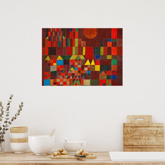 Poster Château et soleil, 1928 par Paul Klee (Cuisine)