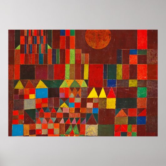 Poster Château et soleil, 1928 par Paul Klee (Devant)