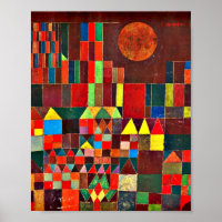 Château et soleil, art abstrait de Paul Klee