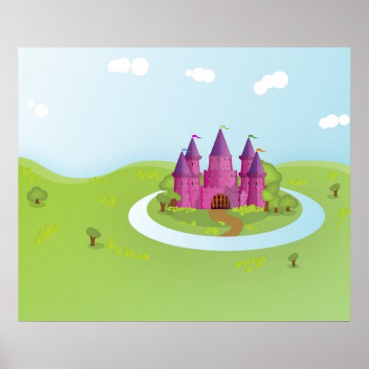 Poster Château FairyTail Édition Pixelisée (Devant)